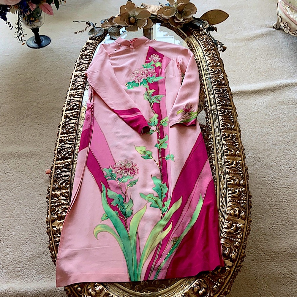 Beautiful Ao Dai, custom-made, size 2